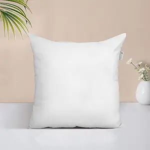Utopia Bedding Throw Pillows Insert (Pack of 2, White) - 18 x 18 Inches Bed and Couch Pillows - Indoor Decorative Pillows