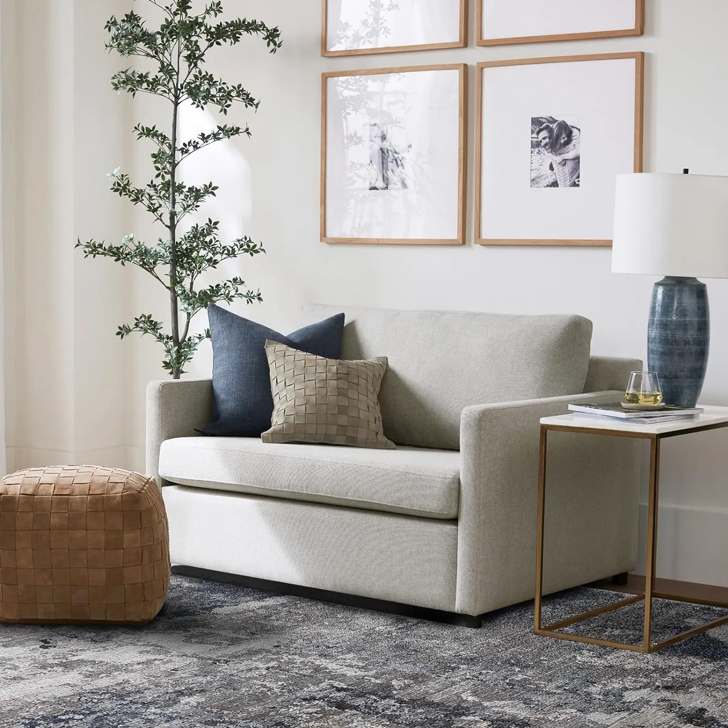 5x7 Area Rugs - Machine Washable Area Rugs 5x7 for Living Room, Soft Washable Rugs 5x7, Non-Slip Washable Area Rug, Stain Resistant Abstract Low Pile Thin washable rug 5x7 - Image 4