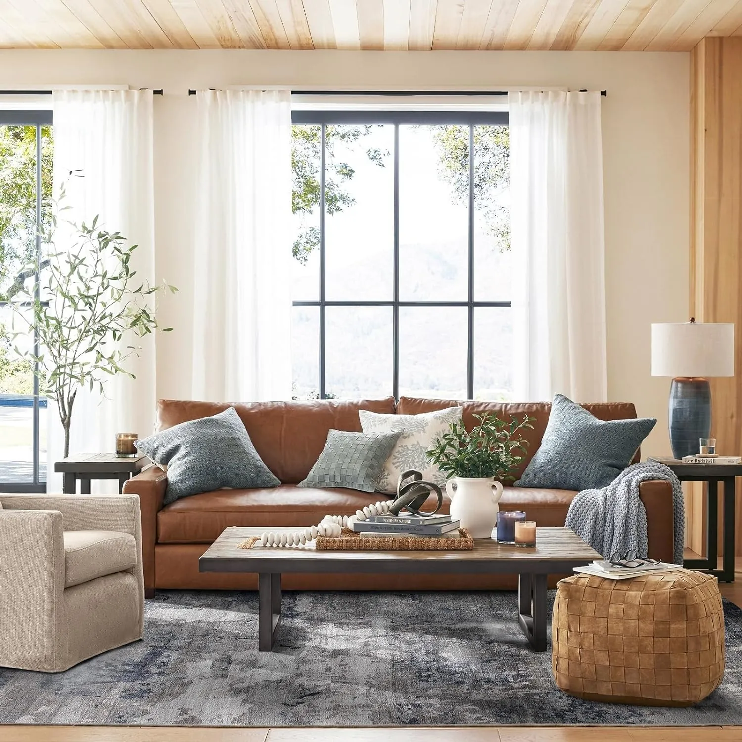 5x7 Area Rugs - Machine Washable Area Rugs 5x7 for Living Room, Soft Washable Rugs 5x7, Non-Slip Washable Area Rug, Stain Resistant Abstract Low Pile Thin washable rug 5x7 - Image 7