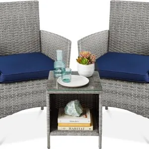Best Choice Products Set of 2 Adjustable Steel Mesh Zero Gravity Lounge Chair Recliners w/Pillows and Cup Holder Trays, Gray