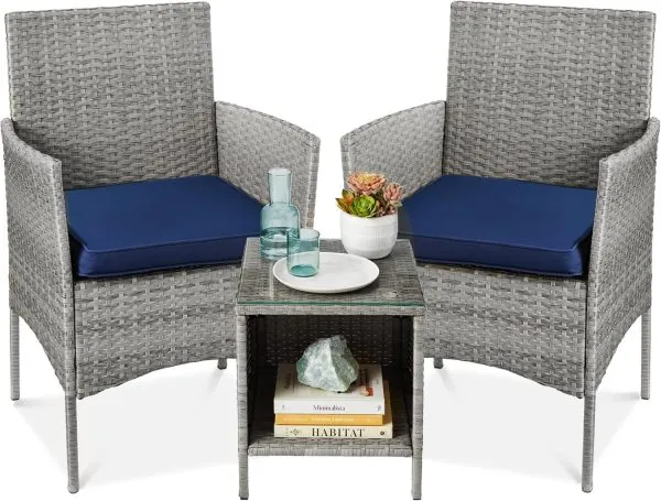 Best Choice Products Set of 2 Adjustable Steel Mesh Zero Gravity Lounge Chair Recliners w/Pillows and Cup Holder Trays, Gray