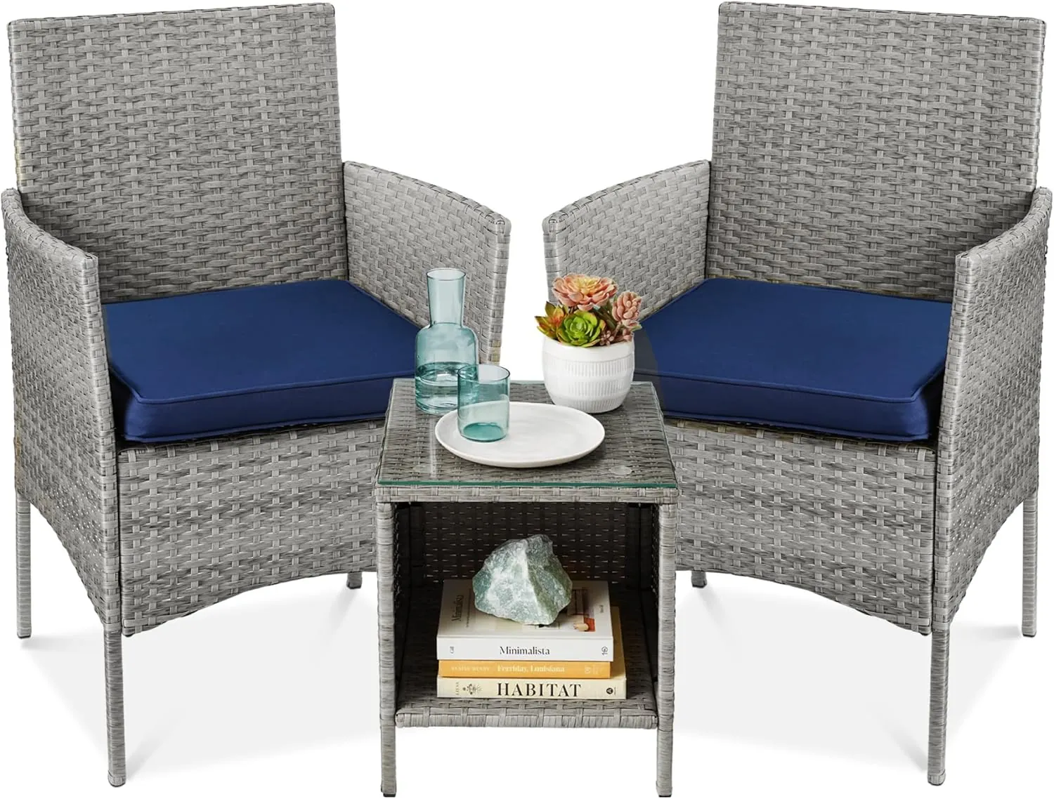 Best Choice Products Set of 2 Adjustable Steel Mesh Zero Gravity Lounge Chair Recliners w/Pillows and Cup Holder Trays, Gray
