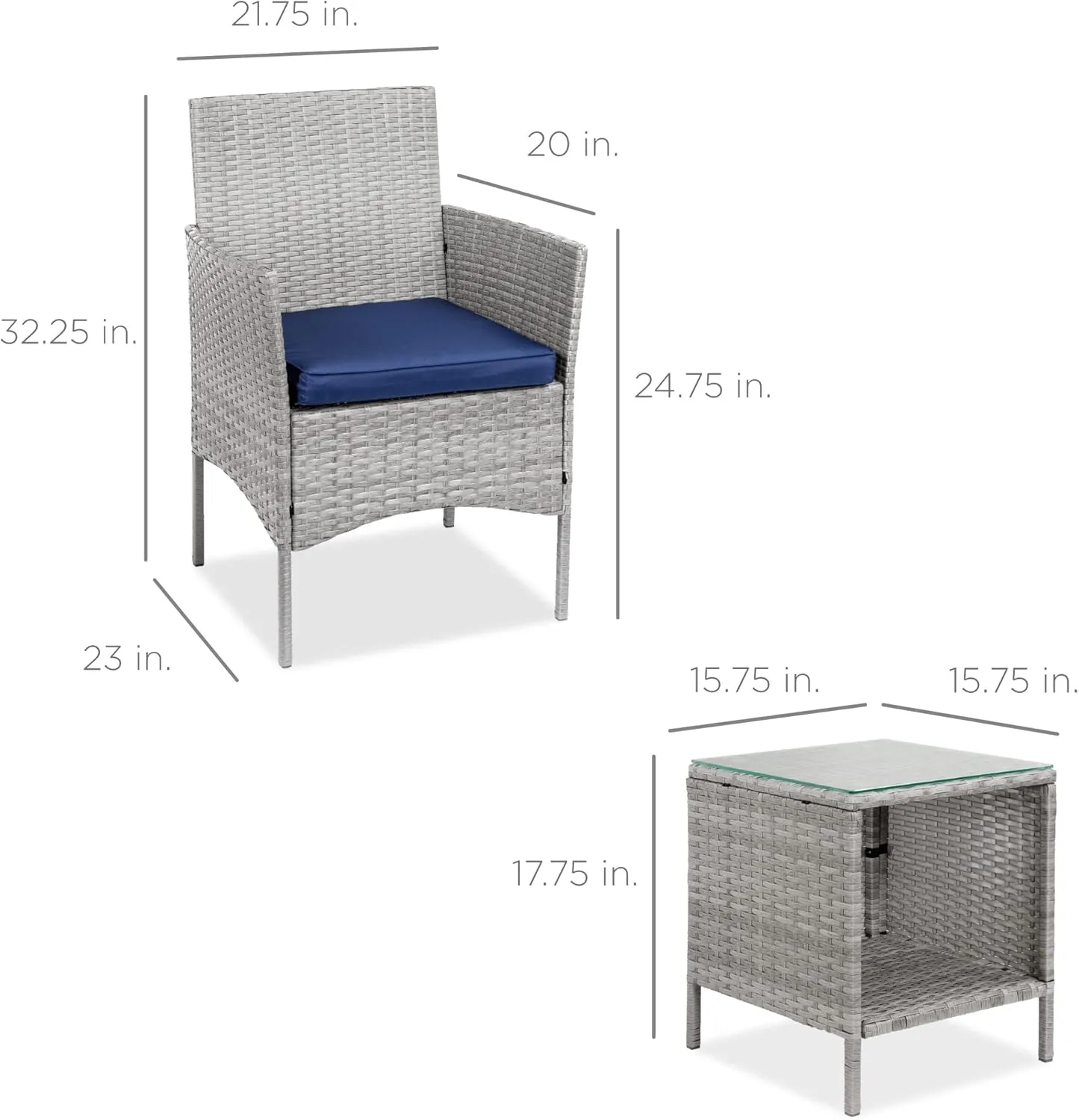 Best Choice Products Set of 2 Adjustable Steel Mesh Zero Gravity Lounge Chair Recliners w/Pillows and Cup Holder Trays, Gray - Image 7