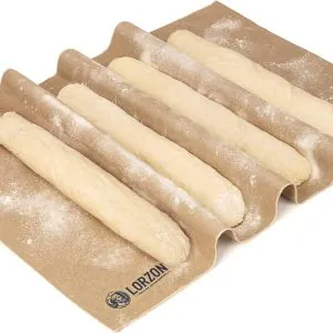 Natural Linen Bakers Couche 39.4"x24", Heavy Duty Proofing Cloth for Baking Baguette Loaves