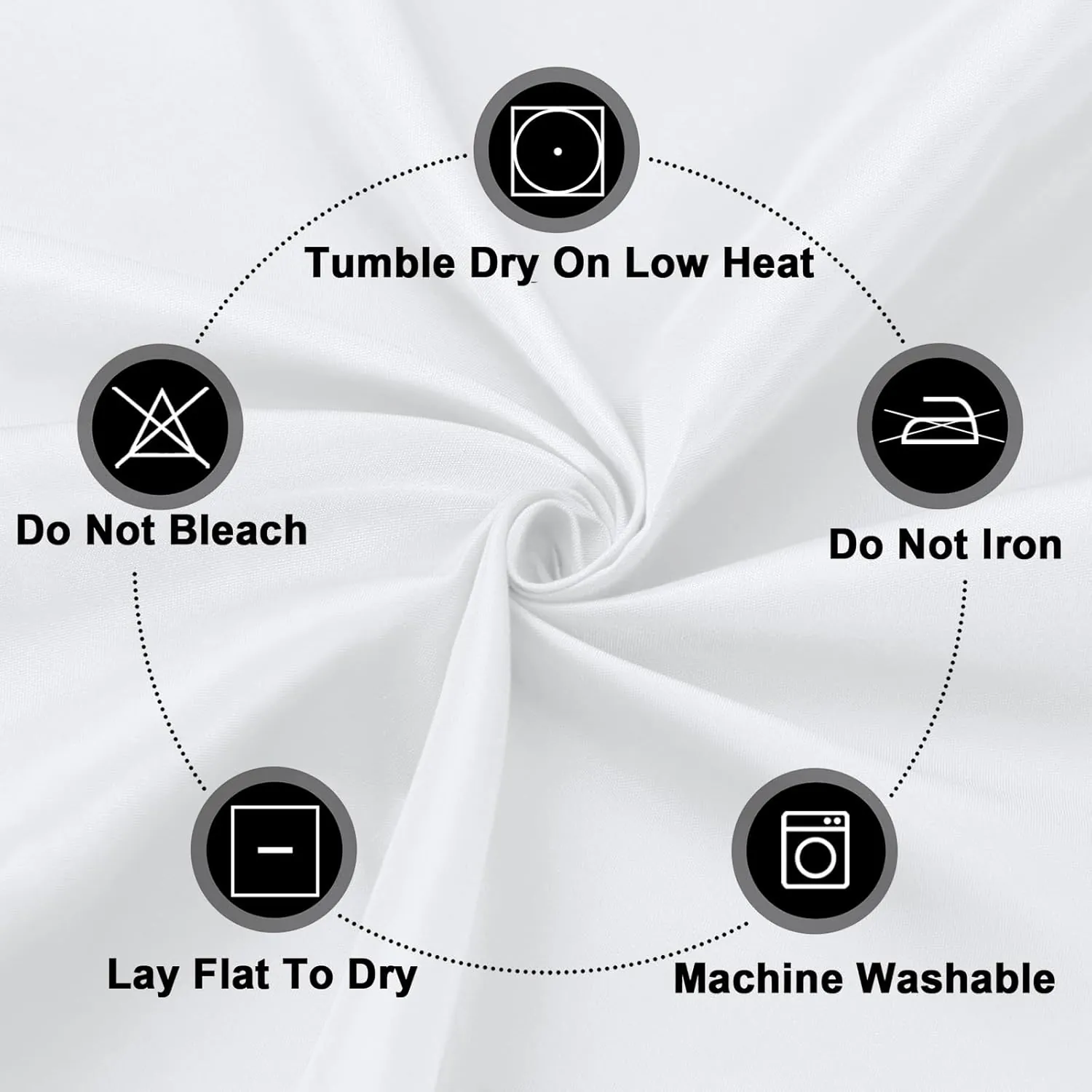 PureFit 6 Pack White Table Cloths 60 x 102 Inch, Stain and Wrinkle Resistant Table Linen for 6 Ft Rectangle Table, Polyester Table Covers for Dining Table, Wedding, Party, Banquet and Camping - Image 6