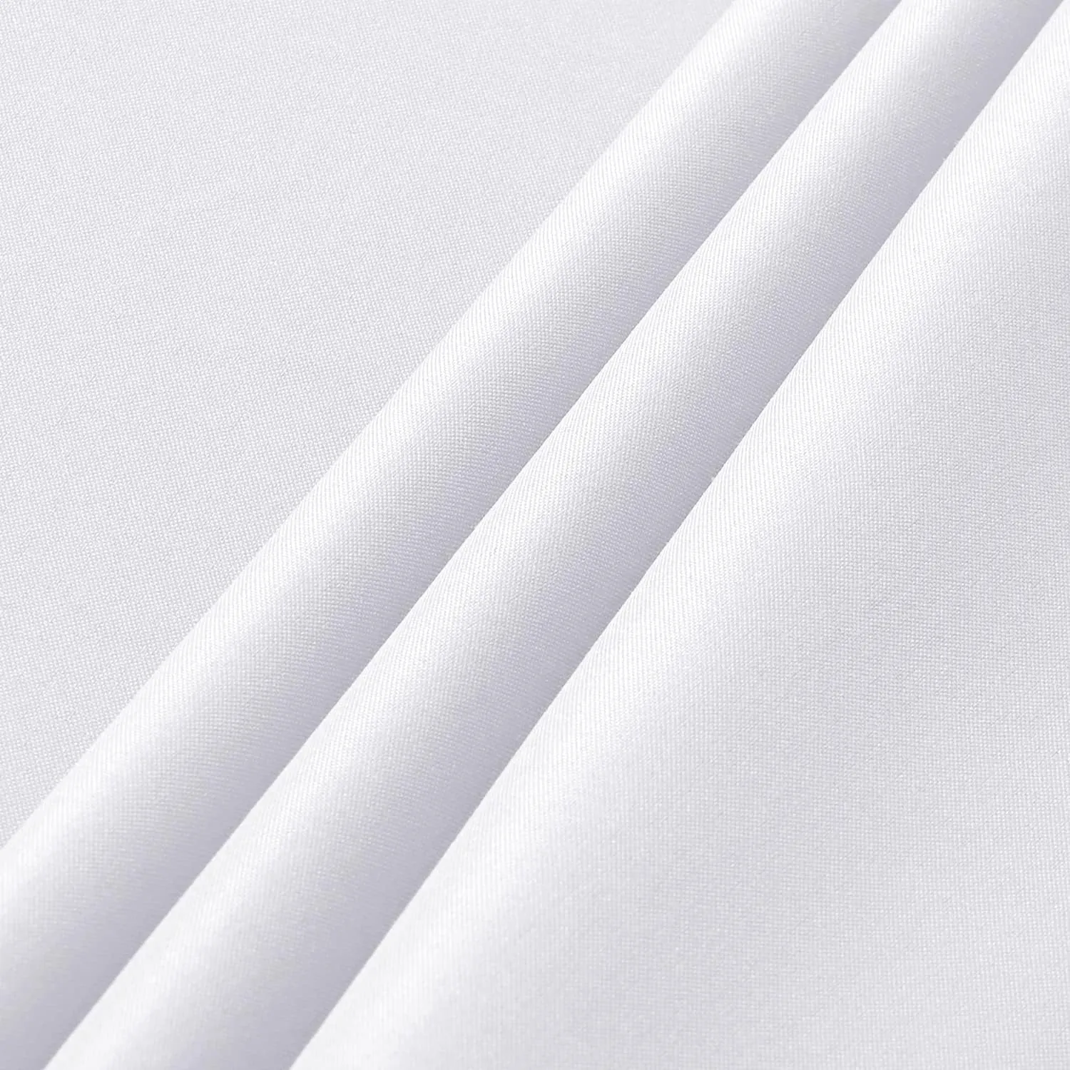 sancua 2 Pack White Tablecloth 60 x 102 Inch, Rectangle 6 Feet Table Cloth - Stain and Wrinkle Resistant Washable Polyester Table Cover for Dining Table, Buffet Parties and Camping - Image 6