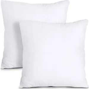 Utopia Bedding Throw Pillows (Set of 4, White), 18 x 18 Inches Pillows for Sofa, Bed and Couch Decorative Stuffer Pillows