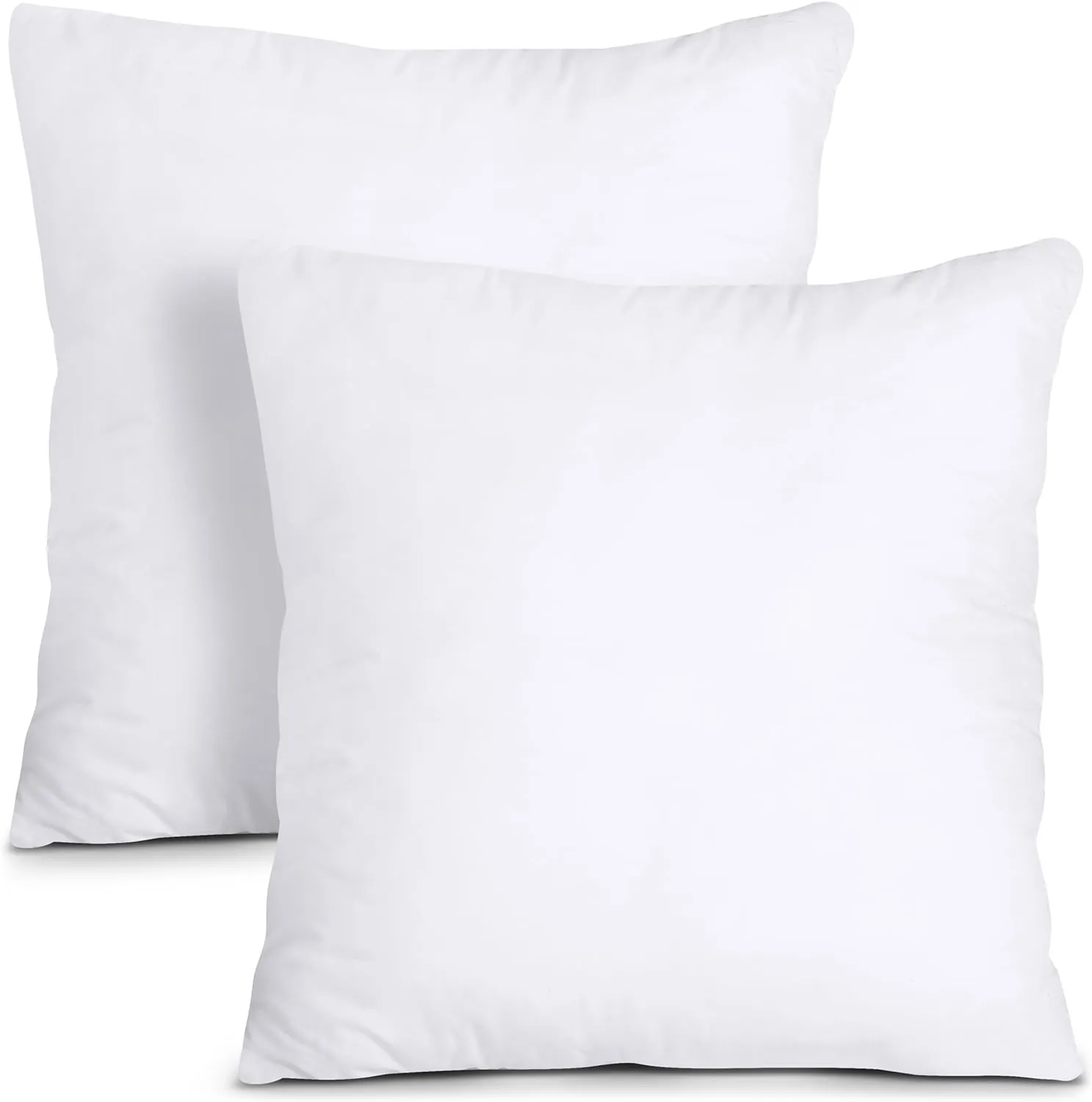 Utopia Bedding Throw Pillows (Set of 4, White), 18 x 18 Inches Pillows for Sofa, Bed and Couch Decorative Stuffer Pillows