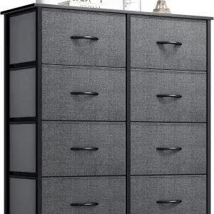 YITAHOME Dresser for Bedroom, Fabric Dresser with 8 Drawers,Tall Dresser,Chest of Drawers for Closet